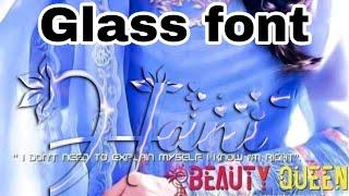 How To Make Glass Font PIXEL LAB,&PS touch//Glass Font Kesy bnaye//new glass font kesy bnaye,