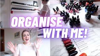 ORGANISE WITH ME! | SWATCH STICKS | NAIL VLOG | Spangley Nails