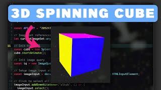 How to make 3D Spinning Cube with CSS, Typescript and Pixabay API