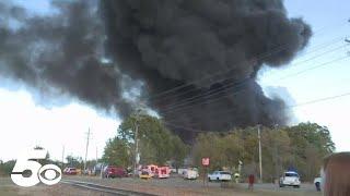 Rogers Fire Department responds to industrial fire