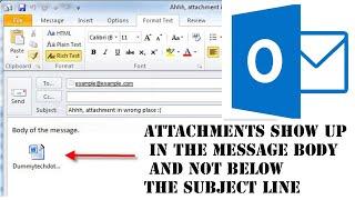 How to insert / Remove attachments in body of the mail (Outlook)