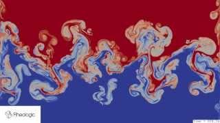 Psychedelic Engineering (HD video of a simulation of the Rayleigh-Taylor instability)