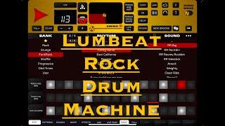 Lumbeat Rock Drum Machine  - Demo of a fine drumming app in action!