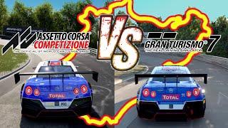 Nordschleife Comparison - GT7 vs Assetto Corsa Competizione | PS5