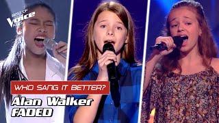 Who sang Alan Walker's "Faded" better?  | The Voice Kids