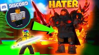 Overpowered RICH HATER THREATENS Me On DISCORD..  (Roblox Dungeon Quest)