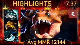  7.37 Primal Beast |KDA - 33 KP - 86%| New patch Offlane Highlights - Dota 2 Top MMR