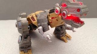 GRIMLOCK FALL OF CYBERTRON GAME GENERATIONS TRANSFORMERS TOY REVIEW