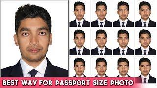 How To Create a Complete Passport Size Photo in Photoshop cs6/cc