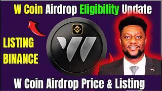 Wcoin Airdrop Listing Date