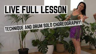 LIVE - Full Lesson and Drum Solo Choreography - 1 2 3 4 Dum Tek Tek Dum Tek