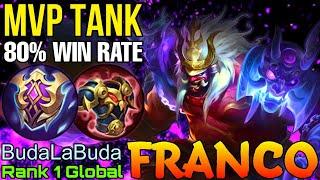 MVP Roamer Franco 80% Current Win Rate - Top 1 Global Franco by BudaLaBuda - Mobile Legends