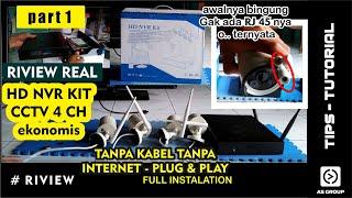 paket cctv wireless termurah 2022  | review jujur HD NVR KIT Wireless