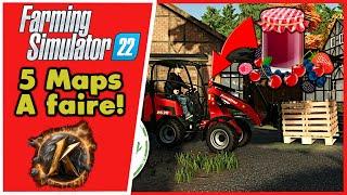 Fs22 5 Maps PC/Consoles que vous devez avoir faites au moins une fois! #farmingsimulator22  #fs22