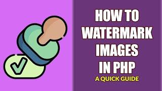 Add watermark to image using PHP