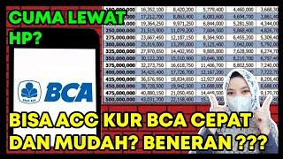 CUMA LEWAT HP BISA ACC KUR BCA CEPAT DAN MUDAH, Pinjam Uang M BCA