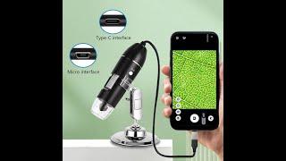 1600X Digital Microscope Camera 3in1 Type C USB Portable Electronic Microscope