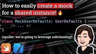 How to easily mock a shared instance in Swift 