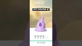 If ditto evolves in pokemon go.