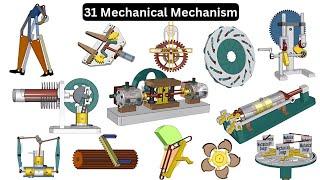 Explore 31 Unique Mechanical Mechanisms: A Visual Guide to Engineering Wonders