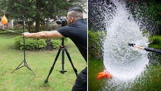 Popping Water Balloon Photography Using Fast Shutter Speed