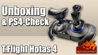 Unboxing + Check PS4 Flightstick T.Flight Hotas 4 [deutsch] Review