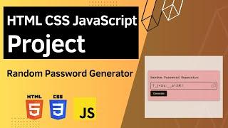 HTML CSS JavaScript Project - Random Password Generator