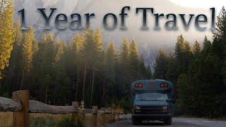 1 Year of Full Time Travel | Skoolie Adventures