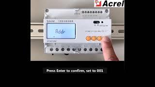 How to set meter DTSD1352 communication address, baud rate and parity bit. Solis 3 phase meter