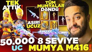 ALEVLİ MUMYA ve MUMYA M416 YA TEK ATTIK! 50.000 UC YE 8 SEVİYE FULLEDİK! (AŞIRI GÜZEL) PUBG Mobile