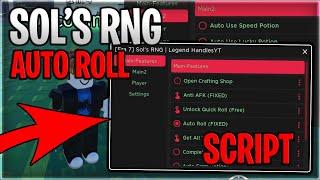 [ERA 8] Sol's RNG Script Hack Auto Farm Auto Reroll And Item ESP - Roblox 2024