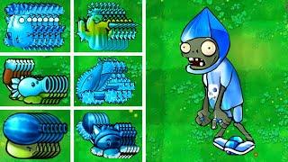 PVZ 1 Hybrid Challenge - 1 Of All Snow Hybrid Plants Vs Diamond Zombie + Extra - Who Will Win?