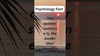 The quieter someone is, the louder their thoughts.....| #dailyfacts #viral #quickfacts #shorts|