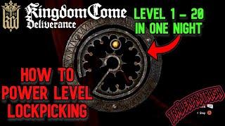Level UP LOCKPICKING FAST in Kingdom Come Deliverance | How to POWER LEVEL LOCKPICKING Tutorial