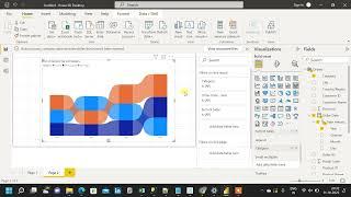 Ribbon Chart in PowerBI|PowerBI Visualization|Ribbon Chart