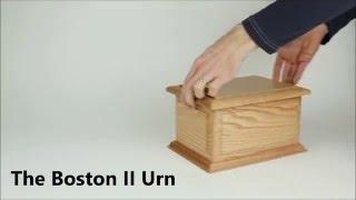 Boston II Cremation Urn in Oak Wood