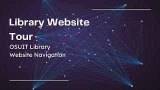 Library Website Tour