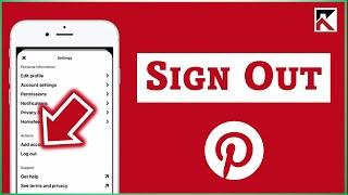 How To Log Out Pinterest Account | Sign Out  Pinterest App iPhone/Android