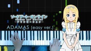 「ADAMAS」(easy ver.) - Sword Art Online Alicization OP (Piano Tutorial / Sheets by HalcyonMusic)