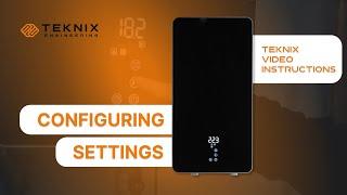 Configuring Settings in the TEKNIX ESPRO Electric Boiler Service Menu