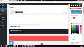 How to Change Accordion Color And Font Settings