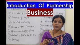 "Introduction of Partnership Business" in BOM Subject