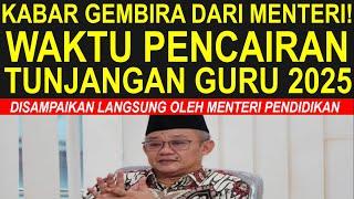 Breaking news guru sertifikasi dan non sertifikasi keterangan menteri pencairan tunjangan guru 2025