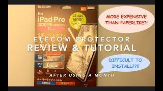 iPad Air 4 / iPad Pro 2020 Accessories Elecom Screen Protector Review & Apply Tutorial