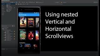 Using Android nested Horizontal scrollview in vertical scrollview