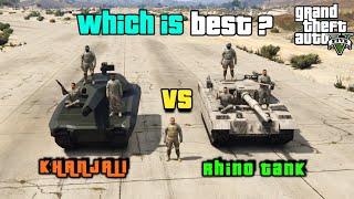 GTA V: KHANJALI VS RHINO - WHO IS THE BEST?