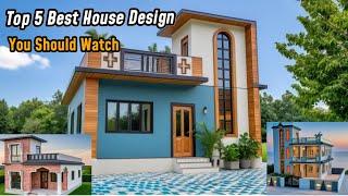 Top 5 Small House Front Elevation Designs for Single Floor House | Ground Floor House Designs