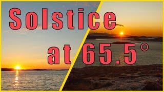 [Timelapse] Summer and winter solstice at 65.5° N