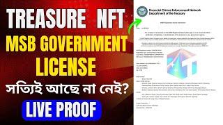 Treasure NFT MSB License Real or Fake | Treasure NFT Government MSB License Live Proof |