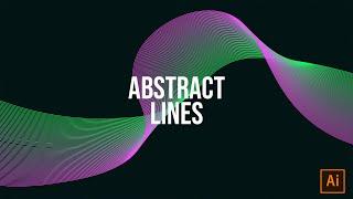 How to create abstract lines in Illustrator | 1 minute tutorial